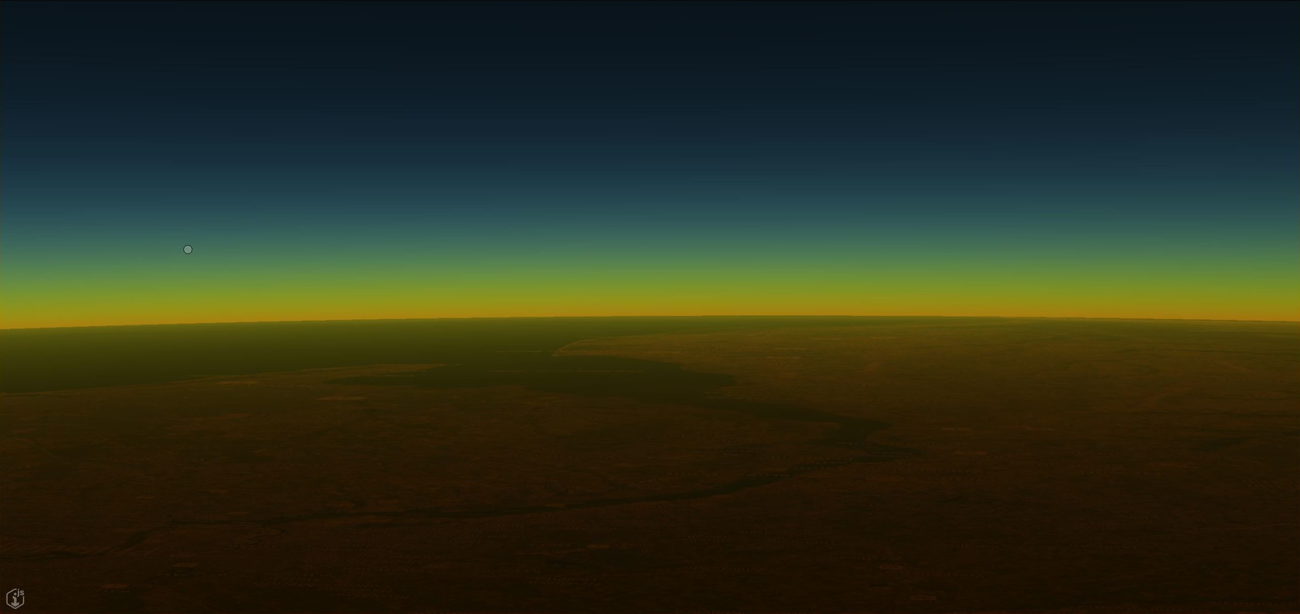 Atmospheric Scattering at Sunset