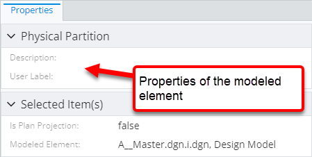 Example of using the "properties" attribute